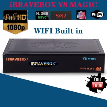 

IBRAVEBOX V8 Magia Ricevitore Satellitare Digitale H.265 DVB S2 Built-in WIFI Cccam IPTV TV ricevitore