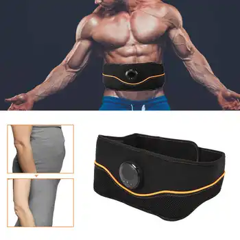 

EMS Abdominal Muscle Trainer Household Fitness Body Slimming Massage Belt micro current Muscles stimulation Machine c