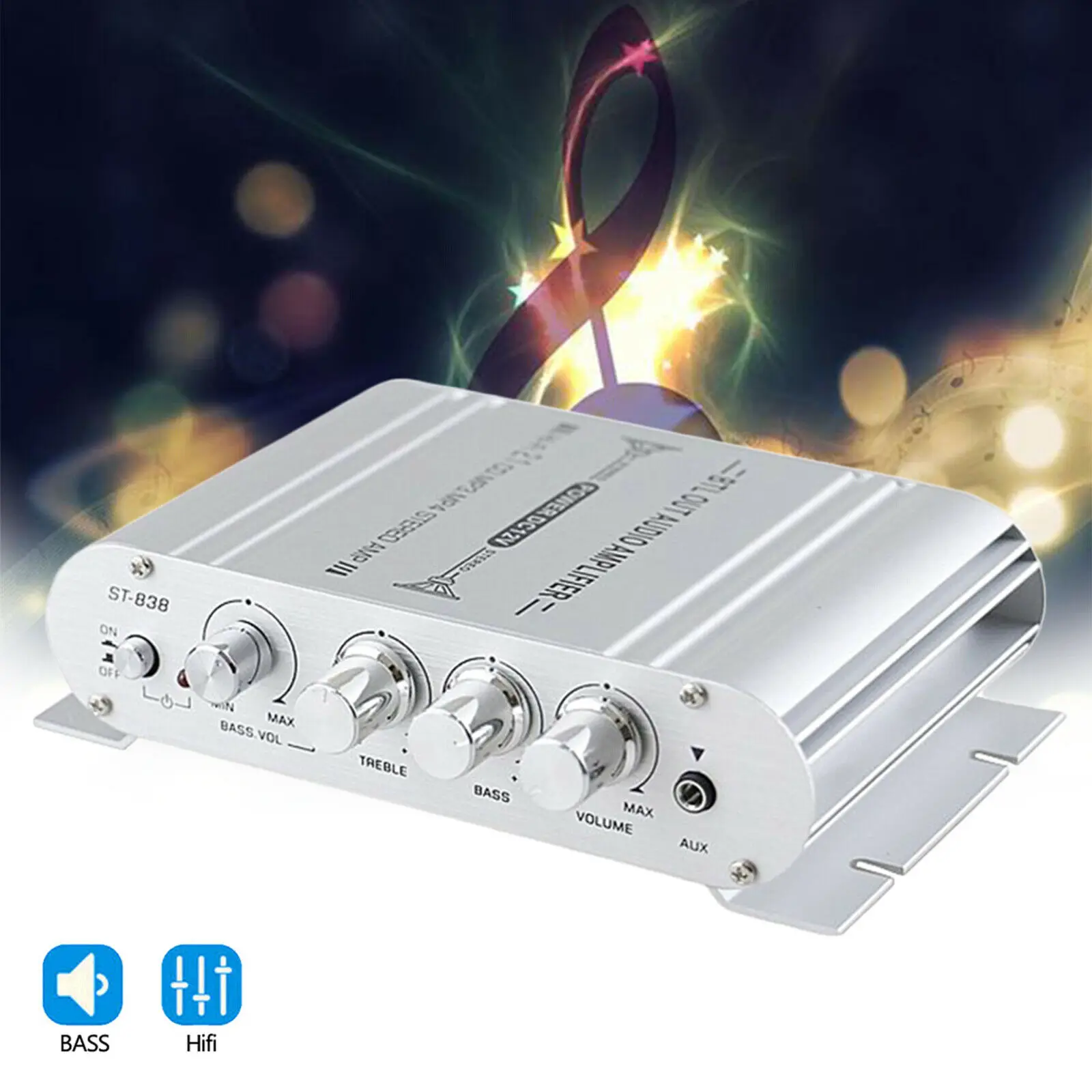 15*9*3 5 мм автомобильный аудио стерео усилитель MP3 радио Усилитель HiFi мощности 2 1