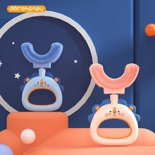 Brosse à dents en forme de U pour bébé, soins buccaux pour enfants, pratique et Simple, en Silicone, nouvelle collection 