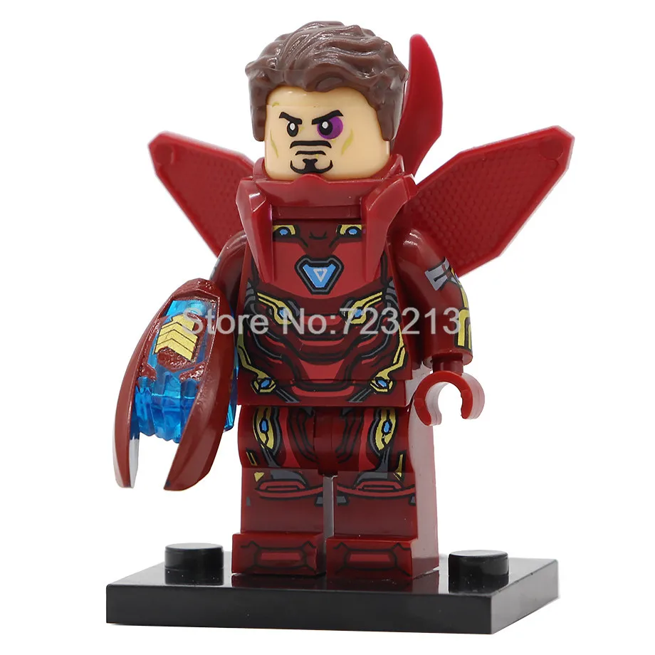 Супергерой, Мстители, Ник Фурия, фигурка Obadiah Stane, Железный человек, Доктор Стрэндж, корвус, Glaive, строительные блоки, наборы, модели, кирпичные игрушки - Цвет: Iron Man