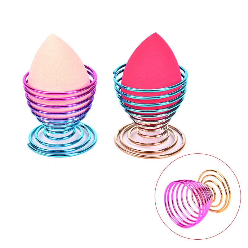 Make Up Sponge Drying Stand Holder Natural Cosmetic Puff Rack Makeup Beauty Egg Powder Sponge Display Stand Storage
