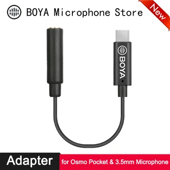 

3.5mm TRS Female to Type-C Male Audio Adapter for DJi OSMO™ Pocket Stabilized Handheld Camera External Microphone Accessories