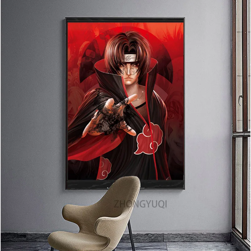 Poster Wall Art Sasuke Itachi Decor Christmas Gift Lenticular Room | Дом и сад