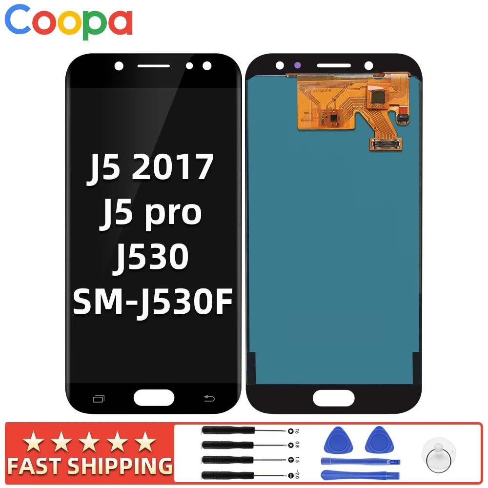 ЖК дисплей с регулируемой яркостью для Samsung Galaxy J5 Pro 2017 J530 J530F J530M сенсорный экран