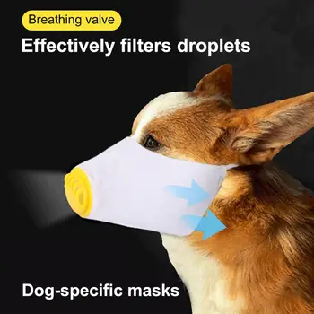 

Pet Dog Mask Disposable Civil Dog Protection Mask Animal Dust-proof Anti Dust Gas Pollution Adjustable Anti-fog Haze Masks