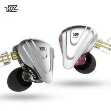 KZ ZSX Терминатор металлическая гарнитура 5BA+ 1DD гибридные 12 единиц HIFI бас наушники монитор шумоподавления наушники в ухо