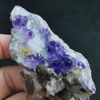

62.1gNatural rare Tanzanian blue purple fluorite mineral specimen stone and crystal healing energy CRYSTAL QUARTZ GEM