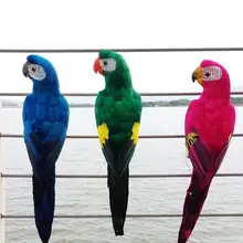 Украшение в виде попугая, пенные перья, имитация попугая, птицы, украшение, свадебный подарок, вечерние украшения для сада, двора, дерева