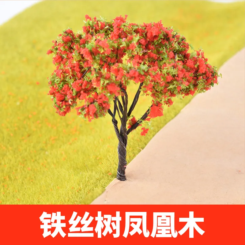 

Crab Kingdom Architecture Sand Table Material DIY Sand Table Landscape Tree Garden Cherry Trees Iron Wire Blooms Delonix Regia