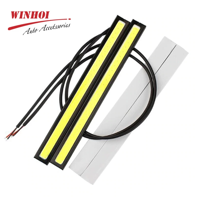 

Winhoi 17cm LED COB Car DRL Daytime Running Light Strip Waterproof 12V Emitting Diode Fog Light Lamp Bar Auto Work Light Strip