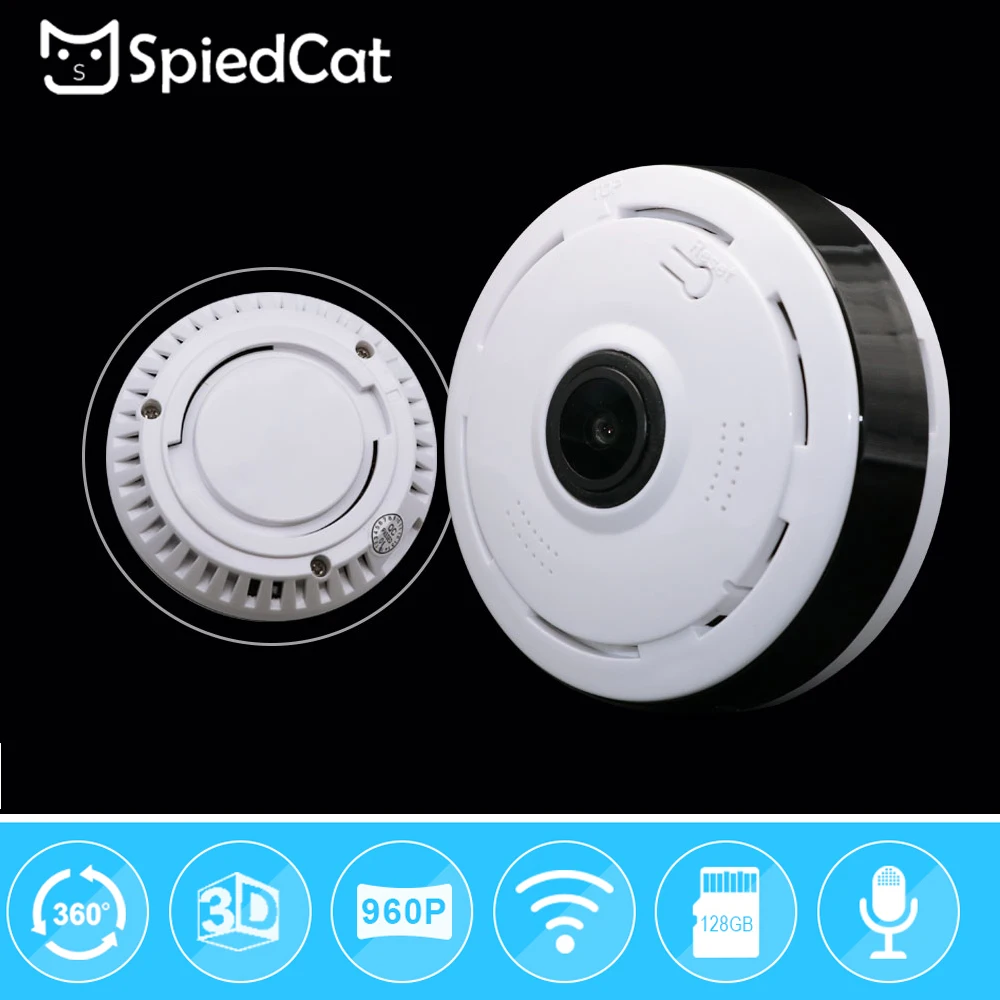 

360Degree FishEye Panoramic IP Mini HD 960P Smart Bulb Camera Night Version Home Baby Pet Security Surveillance Support TF card