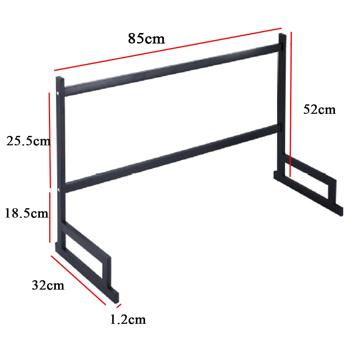 85cm Storage Rod Держатели для хранения из нержавеющей стали, стеллажи, кухонная полка, настенный дренажный стеллаж для горшков, крышка, держатель для специй, сделай сам, кухонный органайзер, 65/85 см - Цвет: 85cm Storage Rod