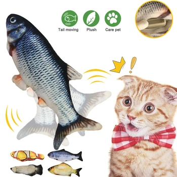 

Electronic Pet Cat Fish Toy USB Battery Charging Cat Chewing Playing Simulation Fish Toy Biting Supplies Dropshiping