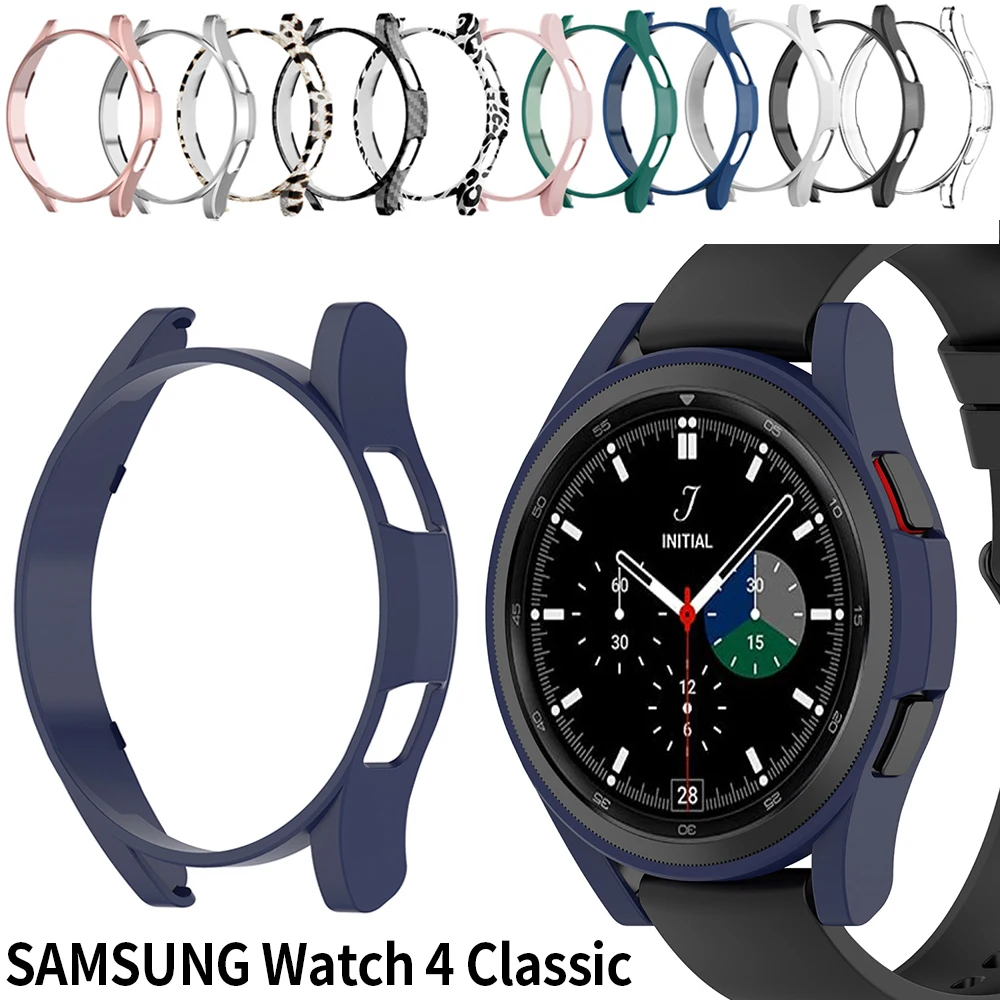 Watch Cover for Samsung Galaxy Watch 4 40mm 44mm PC Matte Case All-Around Protective Bumper Shell Protect iWatch4
