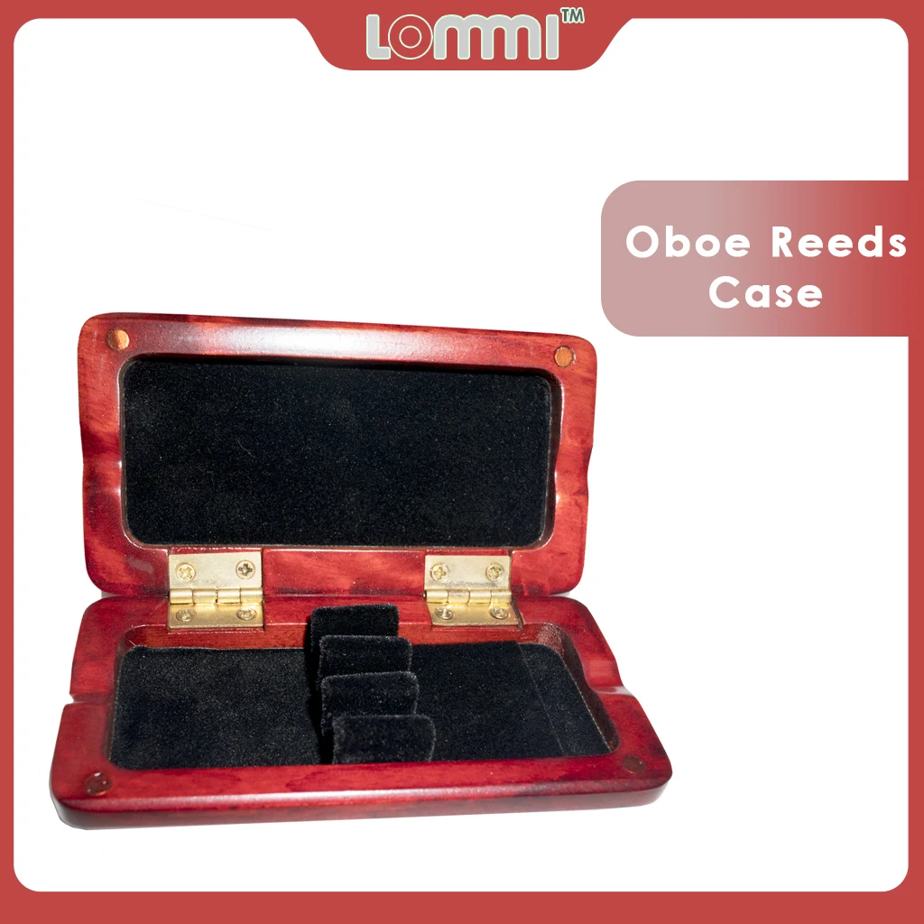 LOMMI Oboe Reeds Case Maple Storage Box For 3 Pcs Reeds Sturdy And Durable Maple Wood Exquisite Appearance Worth Collecting diy oboe reeds material handmade oboe reeds cane gouged folded corks base selected raw materials oboe accessories