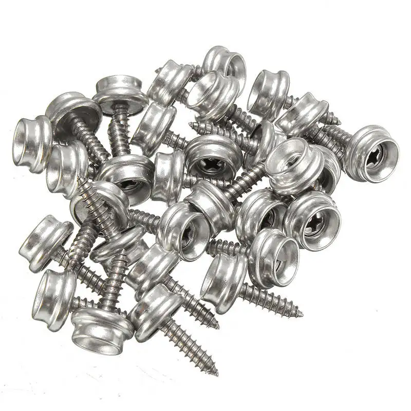 

30Set Snap Fastener 5/8 inch Screws With Attaching Tool For Boat Marine Canvas Cover