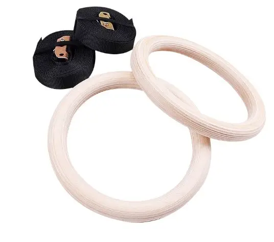 28 мм деревянные гимнастические кольца регулируемые длинные пряжки ремни тренировки дома упражнения крест фитнес