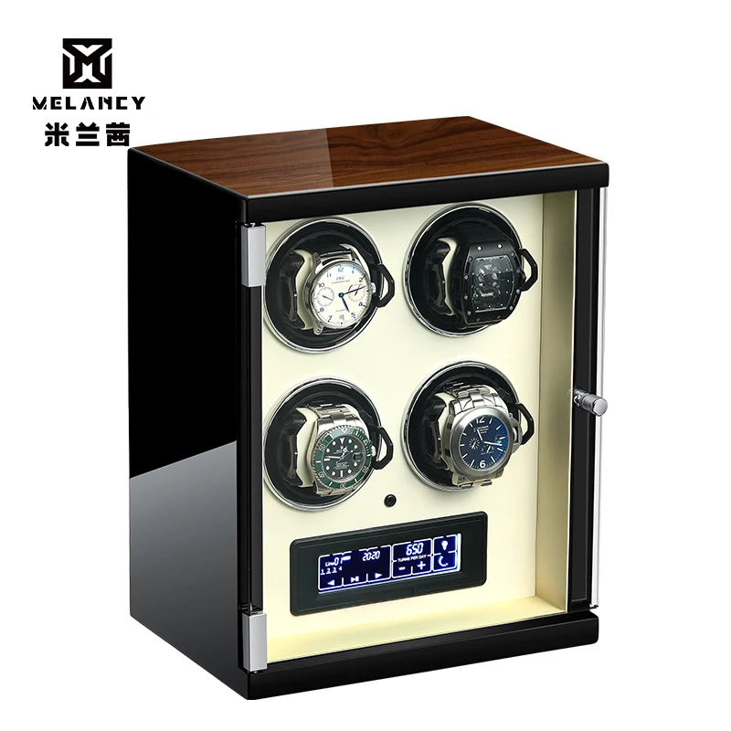 Новое поступление, белый намоточный станок для автоматических часов, коробка для часов, автоматический намоточный чехол для хранения - Цвет: MQ-3204-1