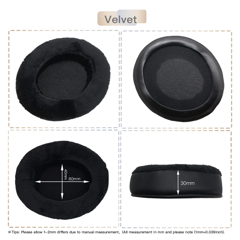 Peças de Reposição para Edifier Eartlogis Veludo Fone Ouvido Earpads Pára-choques Bandana Earmuff Capa Almofada W820bt W-820bt - Image 5
