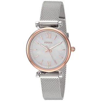 

Fossil Mini Carlie Women Quartz Watches Three-Hand Stainless Steel Watch Waterproof Fashion Ladies Wristwatches Relogio Feminino