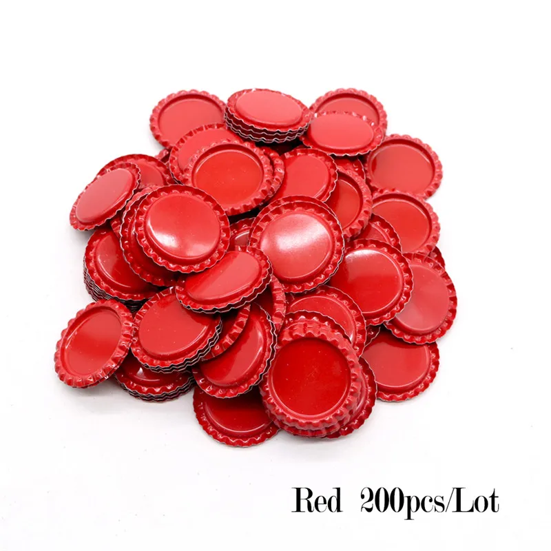 Jewelry Making Supplies 200pcs/lot 25mm Inside Colored Round Bottle Caps for DIY Hairbow