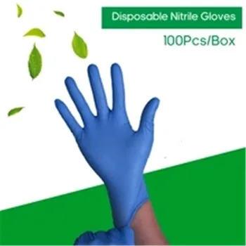 

100Pcs Nitrile Gloves XL Blackt Food Grade Waterproof Allergy Free Medical Disposable Work Safety Gloves Nitrile Gloves Mechanic