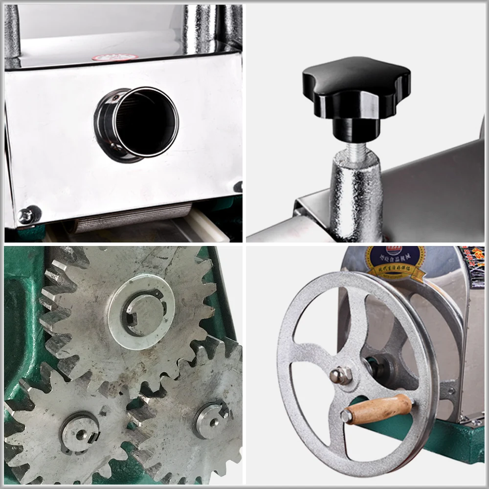 XEOLEO Manual Sugar Cane Juicer Sugar cane Juicing machine Manual Cane presser Juice exactor Sugar Cane machine Gear Juicer 5