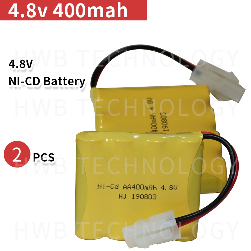 2 шт/упаковка 4,8 V 400mAh AA 4 в 1 Ni-Cd набор батарей Huanqi rc Танк 508 550 RC автомобиль HQ 611 605