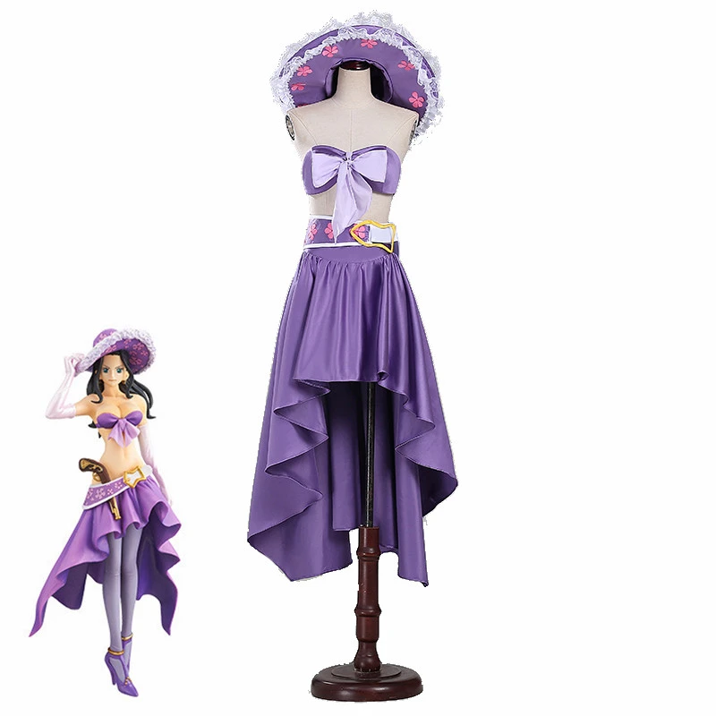 One Piece Cosplay Kids Adult 15 Anniversary Purple Nico Robin Dress Cosplay Costume Custom Made Halloween Christmas Fancy Dress Aliexpress