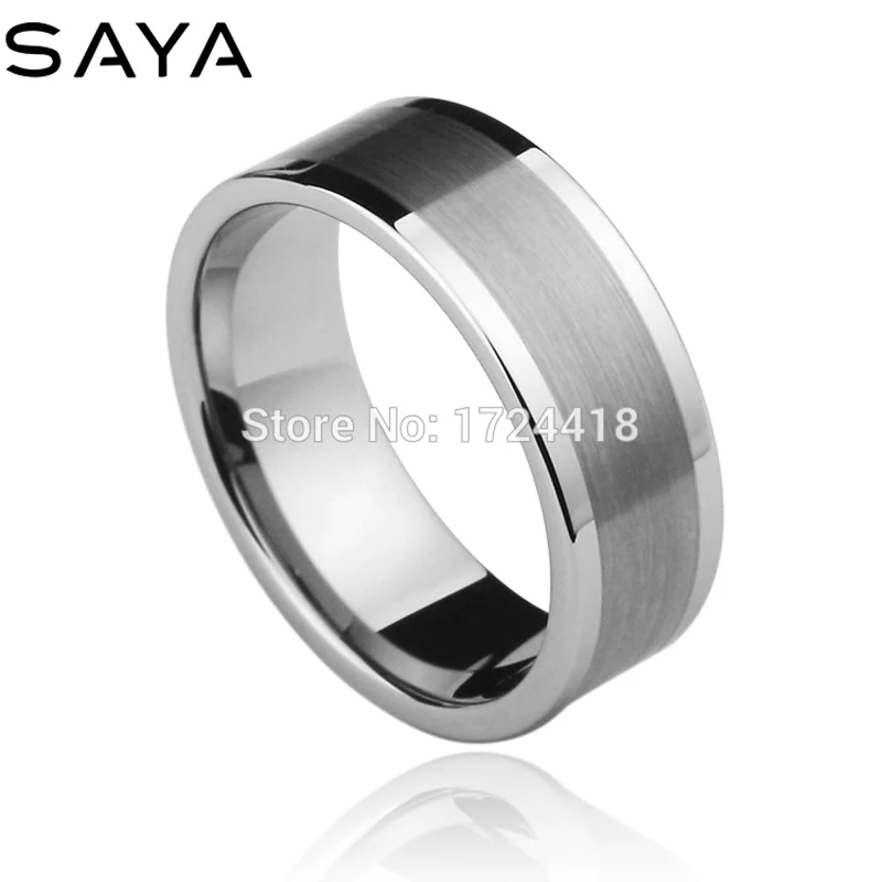 

6MM Classic Simple Design Mens Tungsten Ring Brushed Surface Size 4-15 For Gift