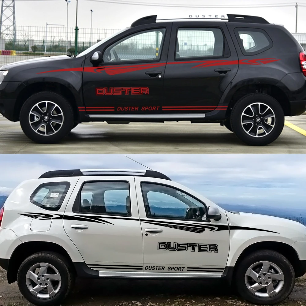 2 шт. автомобильные наклейки для Renault Dacia Duster DIY стильные Светоотражающие