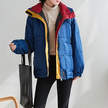

2020 New Large Size Women's Cotton Clothing Winter Loose Thick Parkas Coat Female Spring Autumn Jackets b08