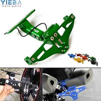 

For KAWASAKI ER6F ER-6F ER 6 F ABS NINJA 650R 2007 2016 09 Motorcycle Angle Rear License Plate Bracket with light Mount Holder