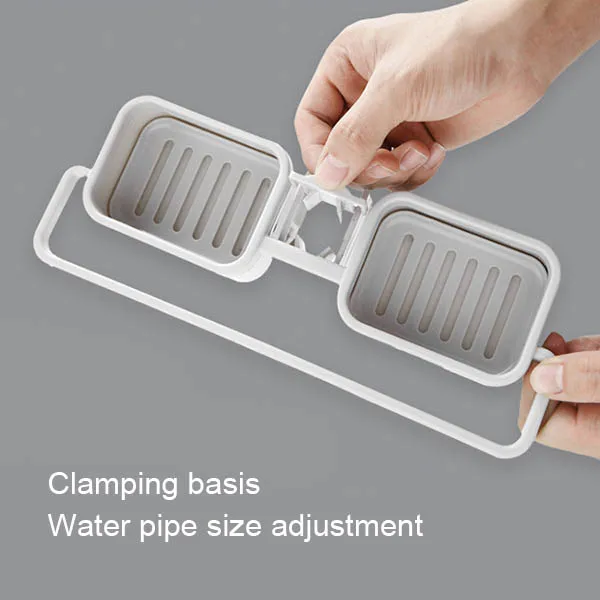 Storage Organizer for Kitchen Sink Faucet Sponge Soap Cloth Drain Rack Holder Shelf No Drills Required QJS Shop Storage Organizer for Kitchen Sink Faucet Sponge Soap Cloth Drain Rack Holder Shelf No Drills Required QJS Shop
