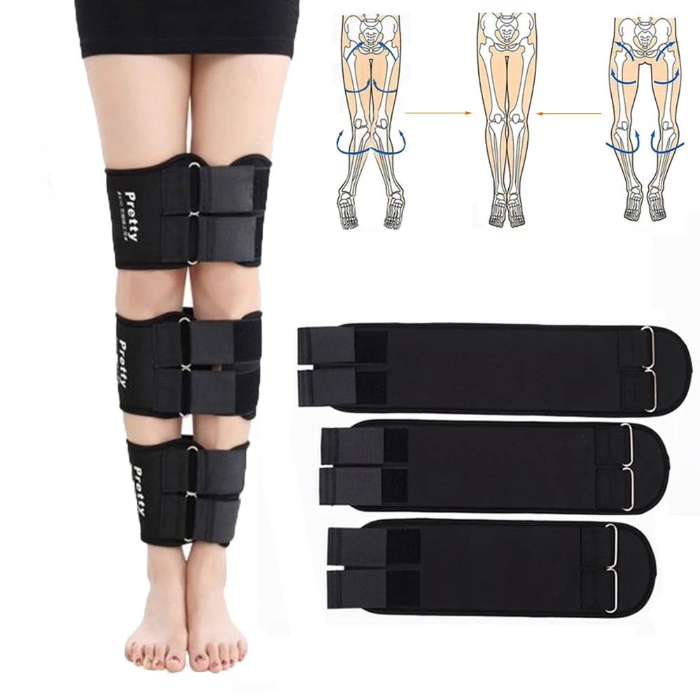 

3Pcs Posture Corrector O/X Legs Correction Belts Adjustable Knee Pads Support Leg Straightening Correction for Adult Children