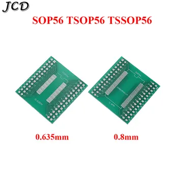 

JCD 5PCS TSOPII SOP56 TSOP56 TSSOP56 conversion board 0.635mm / 0.8mm pitch SDRAM adapter board
