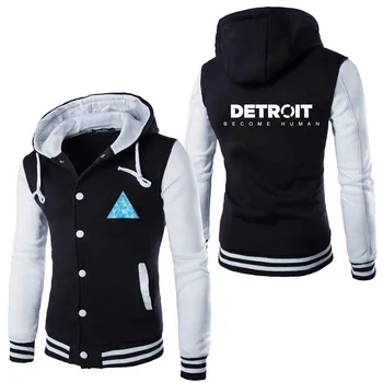 

High Quality Design Stylish Detroit: Become Human Hoody Mens Cosplay Hoodies Cool Slim Baseball Jacket Costume Coat
