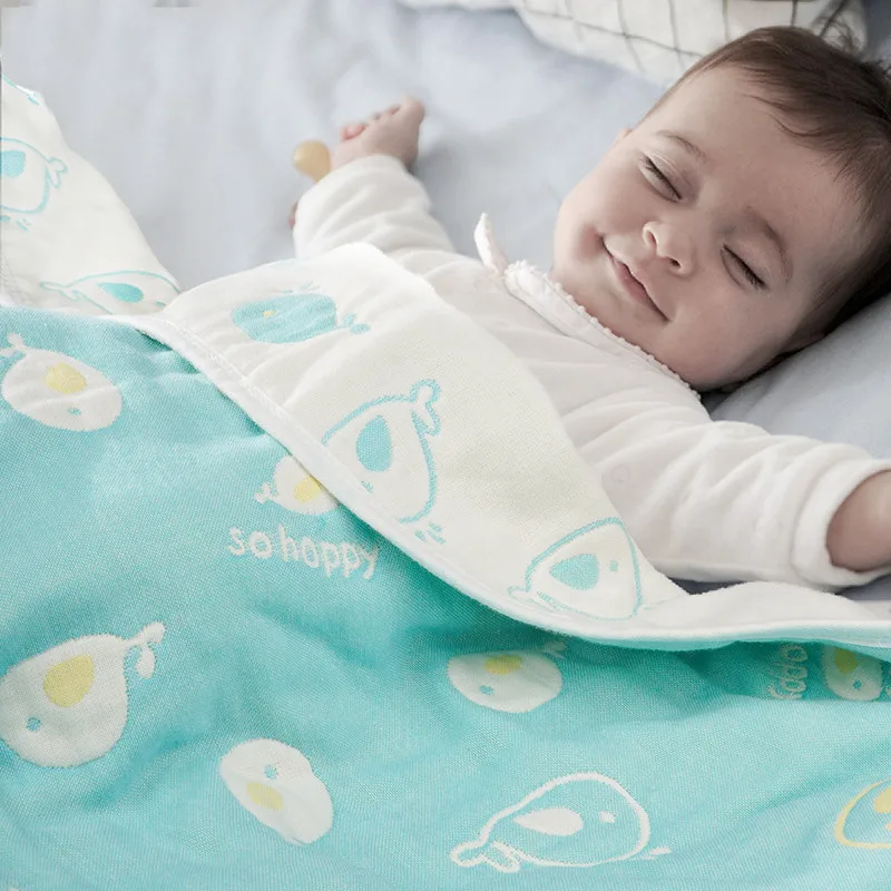 Детское одеяло из муслина 6 слоев 110x110 см|muslin baby blanket|baby blanketinfant swaddle |