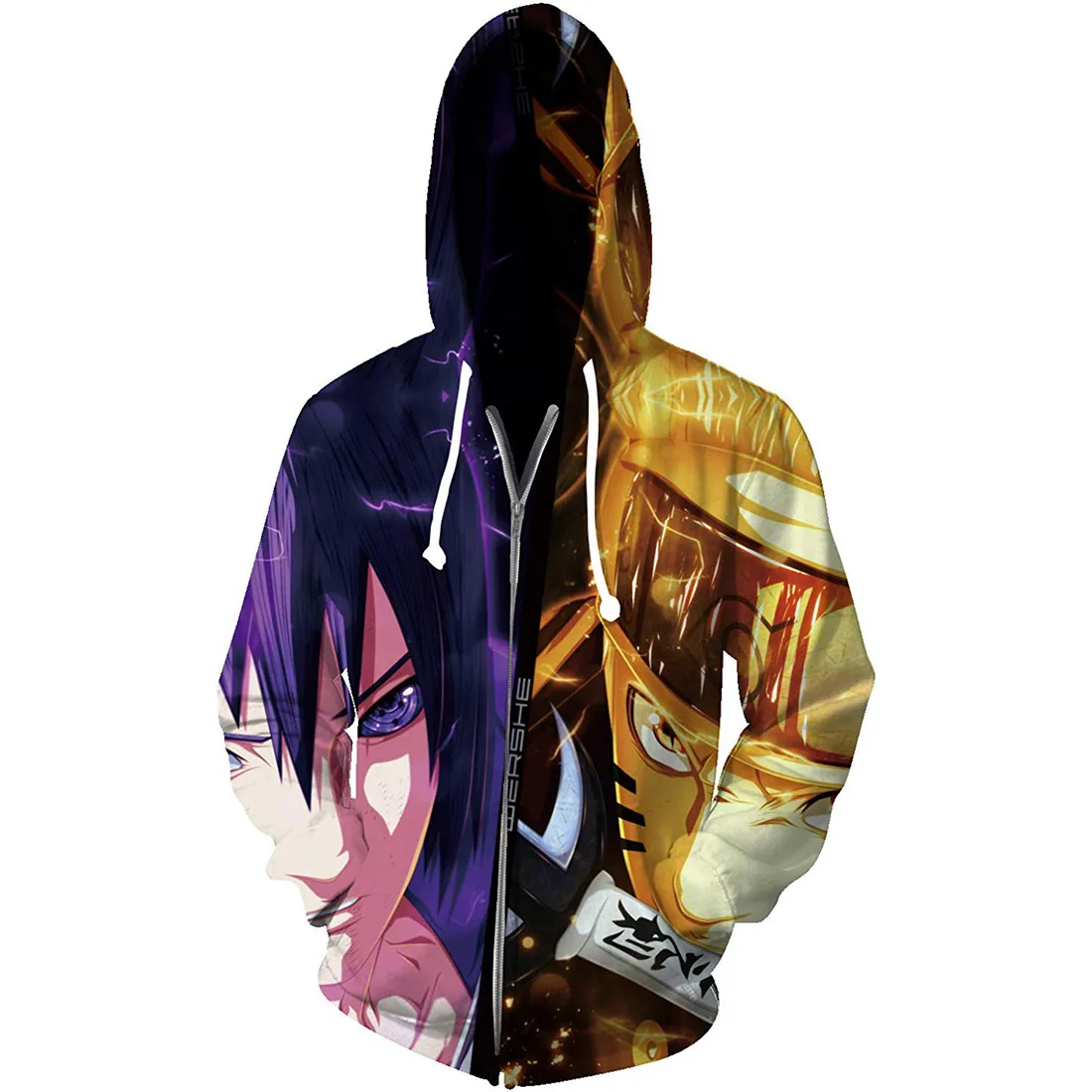2021 Ninja Clothes Jacket Boys Spring and Autumn Teens 3D Printed Cartoon Anime Sweater Naruto