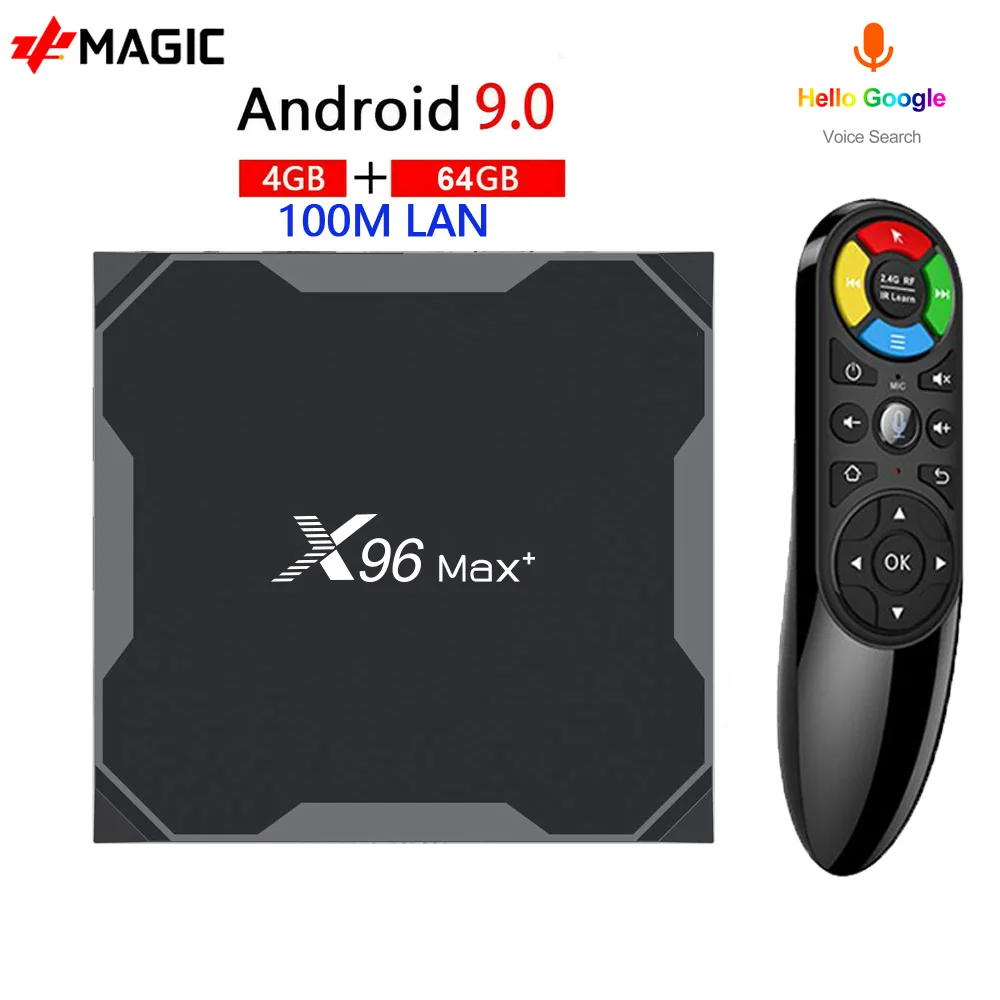 X96 MAX Plus Smart TV BOX Android 9.0 Wifi 2.4/5G 100M LAN 4GB 64GB 32GB Amlogic S905X3 4K Video Player TVBOX X96MAX Set top box |