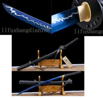 

1095 CARBON STEEL BLADE FULL TANG RARE RED YELLOW SAYA JAPANESE SWORD KATANA