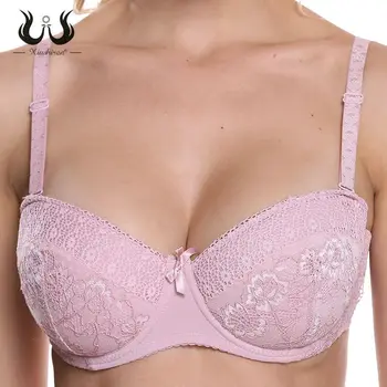 

Xiushiren Japanese Women Push Up Bra Lace Underwear Bras For Small Breast Half Cup Brassiere Embroidery Sexy Lingerie ABCD Cup