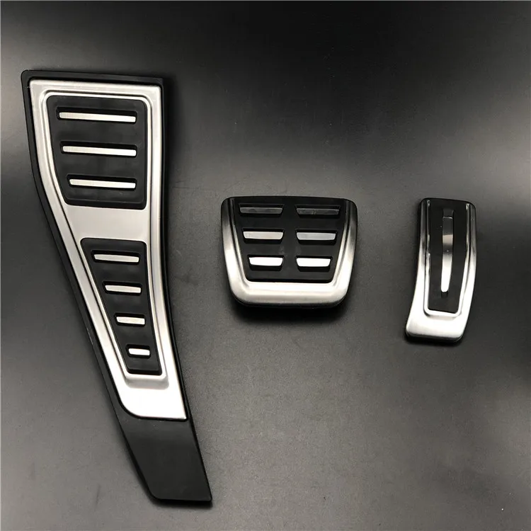 Full 3pcs for AT RHD газовая топливная Тормозная подставка для ног Педаль крышка Накладка пластина для Audi A4 S4 RS4 B9 8W правый ручной привод 3 шт./компл - Название цвета: Full 3pcs for AT