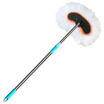 

Car Wash New Arrival Multi-functional Car Adjustable Telescopic Wiping Soft Milk Silk Mop Cleaning Wash Brush Dirt Remover Tool