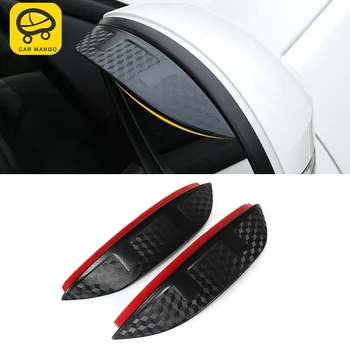 

CARMANGO for VW Volkswagen Tiguan 2010-2016 Car Rearview Mirror Rain Shield Shade Eyebrow Shower Blocker Cover Sun Visor Sticker