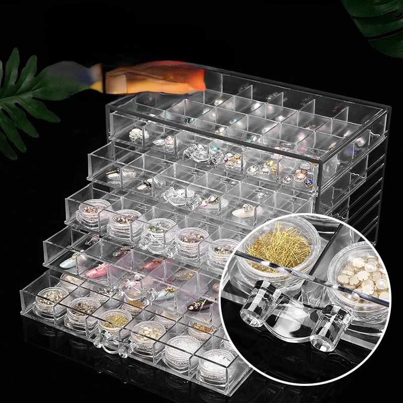 Acrylic 5 Layer Nail Art Storage Box