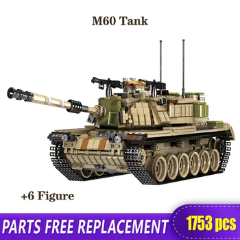

The Military Technic MOC New WW2 Armored Vehicle Tank Model Building Blocks Bicks Toys For Kid Boys Figure toys As Gift