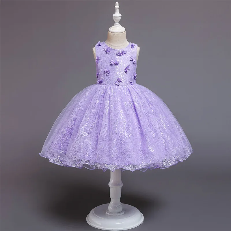 Одежда для маленьких девочек кружевное платье принцессы с аппликацией для свадебной вечеринки; Детские платья-пачки для маленьких девочек; одежда для детей От 1 до 5 лет