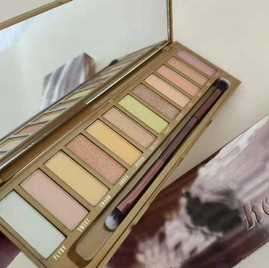 New Honey Eyeshadow Palette 12 colors Eye Shadow Maquillage nude palette nk honey High quality palette set